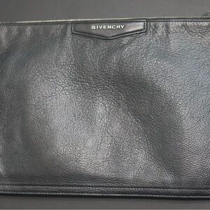 Givenchy Black Leather Pouch